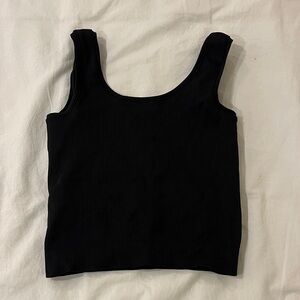 Athleta Girl ribbed black tank top